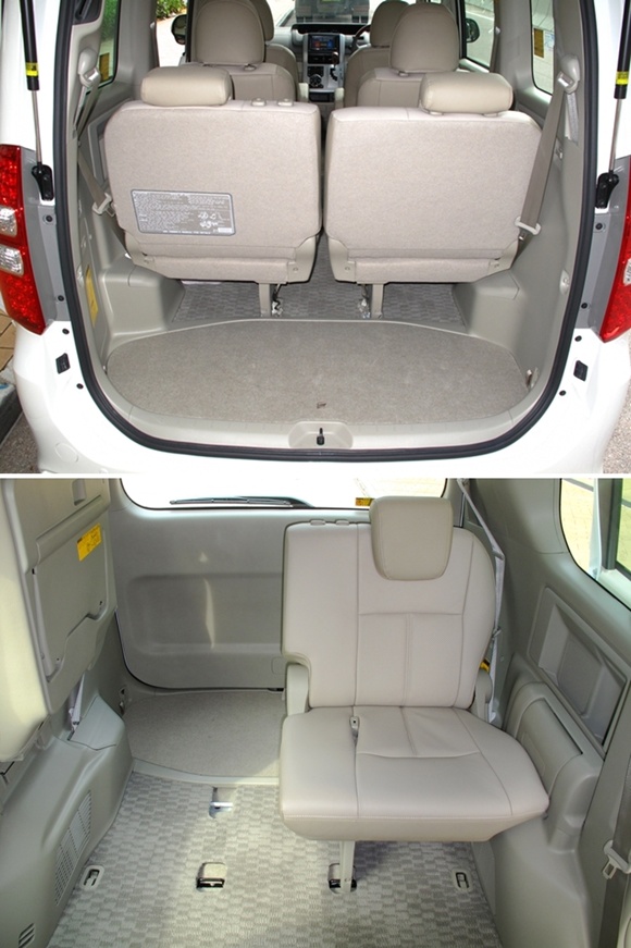 全車包括第三排的中座椅均配備三點式安全帶，將後座摺起後，可以騰出更大的載貨空間。