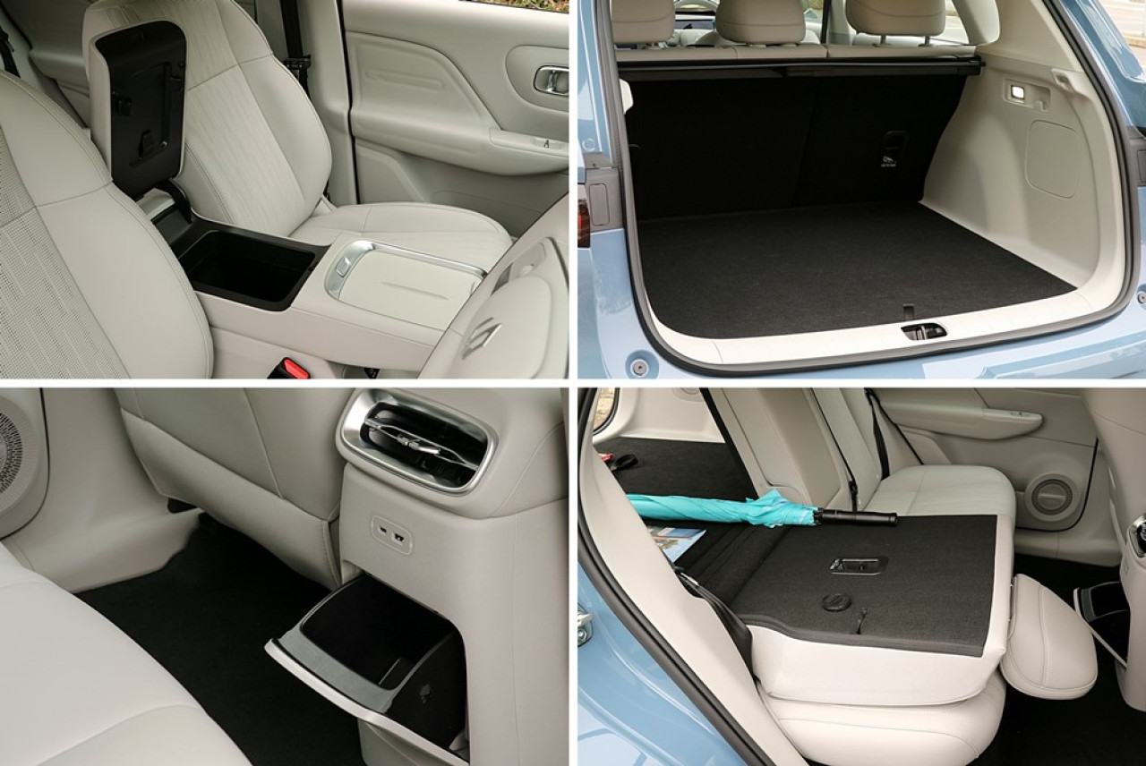 行李艙容積有431L，收摺後座椅之後，可擴大至1,102L。